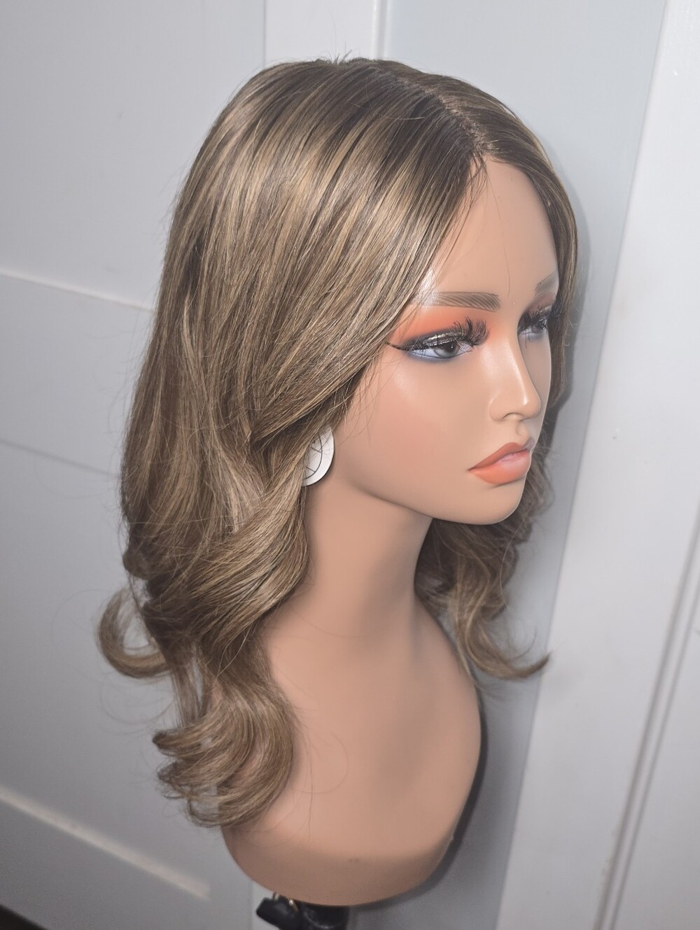 18” Human Hair Wig 5x5 Monofilament Top Wig